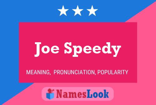 Joe Speedy Naam Poster