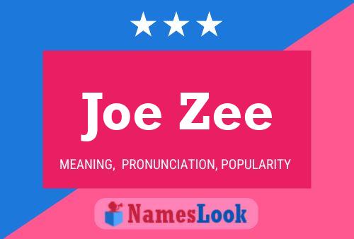 Joe Zee Naam Poster