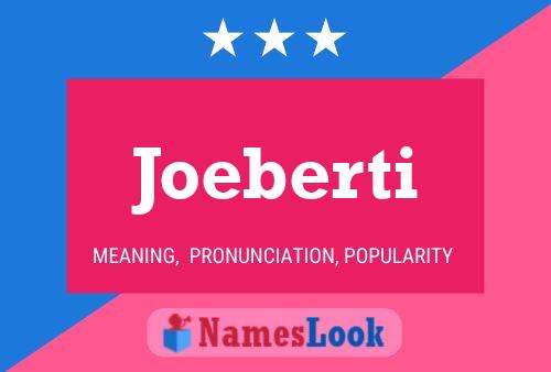 Joeberti Naam Poster