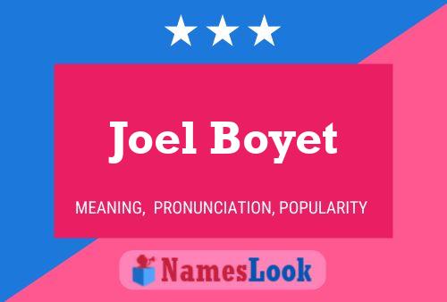 Joel Boyet Naam Poster