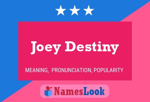 Joey Destiny Naam Poster