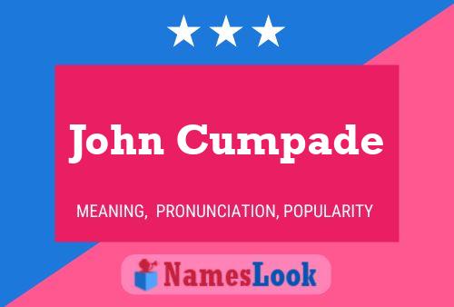 John Cumpade Naam Poster