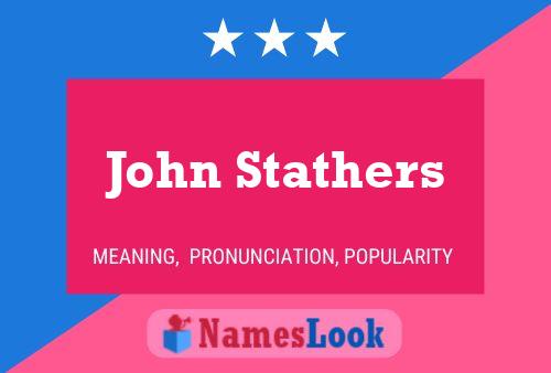 John Stathers Naam Poster