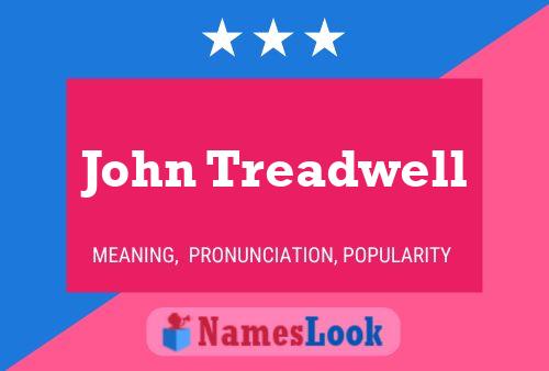 John Treadwell Naam Poster