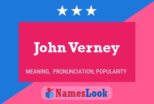 John Verney Naam Poster