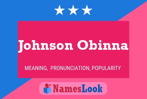 Johnson Obinna Naam Poster