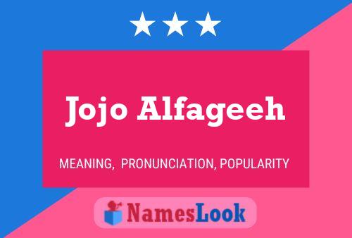 Jojo Alfageeh Naam Poster