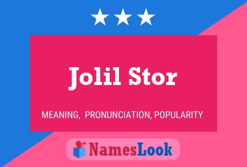 Jolil Stor Naam Poster