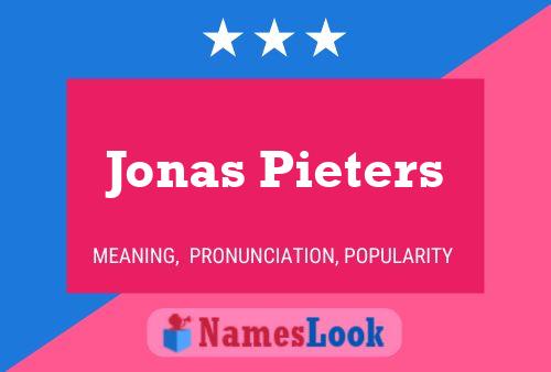 Jonas Pieters Naam Poster