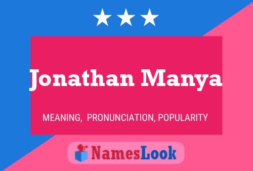 Jonathan Manya Naam Poster