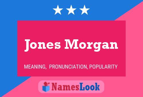 Jones Morgan Naam Poster