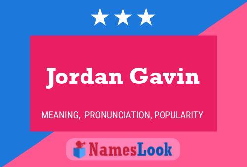 Jordan Gavin Naam Poster