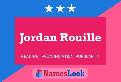 Jordan Rouille Naam Poster