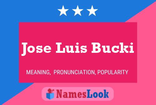 Jose Luis Bucki Naam Poster