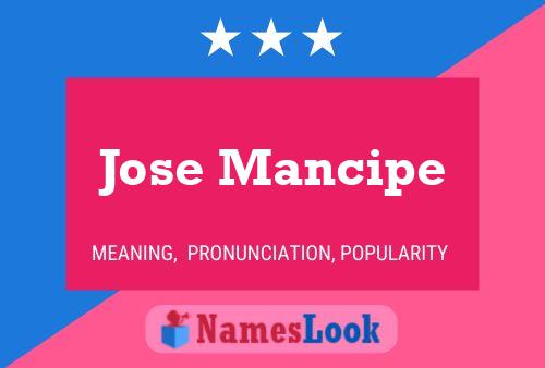 Jose Mancipe Naam Poster