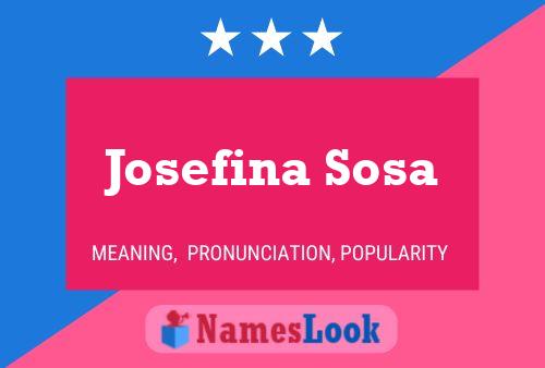 Josefina Sosa Naam Poster