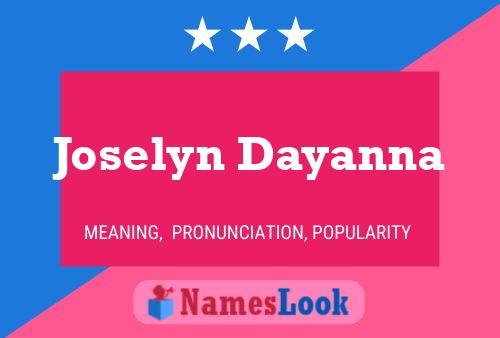 Joselyn Dayanna Naam Poster