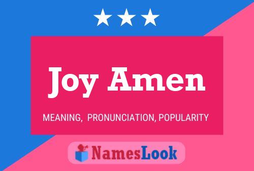 Joy Amen Naam Poster