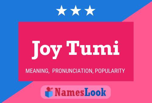 Joy Tumi Naam Poster