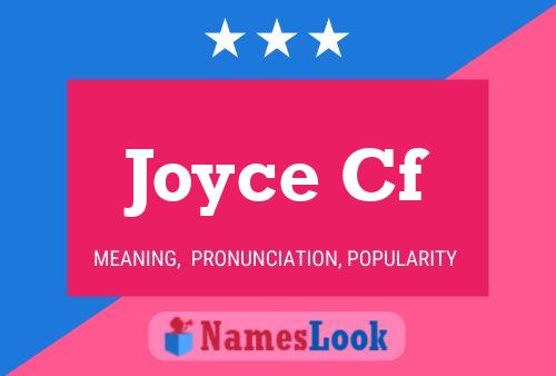 Joyce Cf Naam Poster