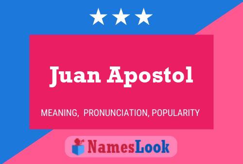 Juan Apostol Naam Poster