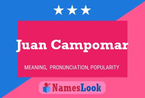 Juan Campomar Naam Poster