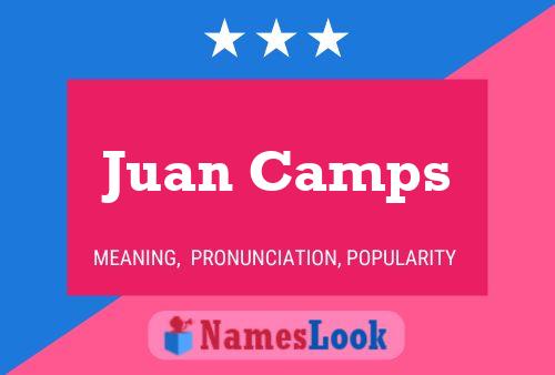 Juan Camps Naam Poster