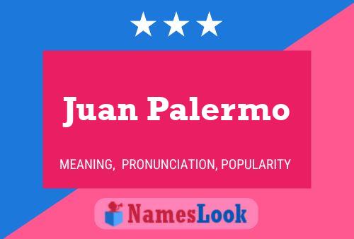 Juan Palermo Naam Poster