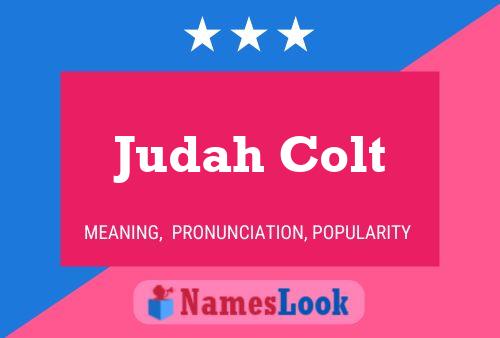 Judah Colt Naam Poster