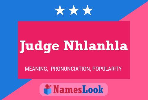 Judge Nhlanhla Naam Poster