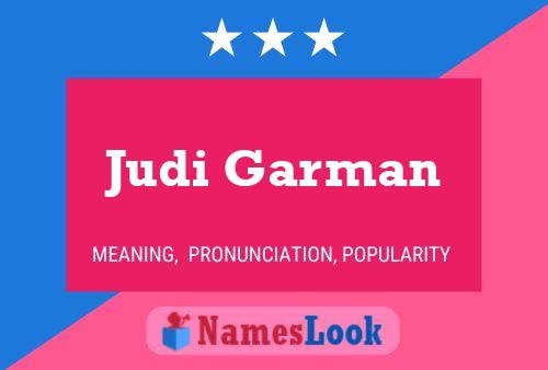 Judi Garman Naam Poster