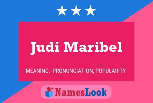 Judi Maribel Naam Poster