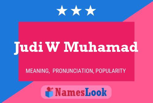 Judi W Muhamad Naam Poster