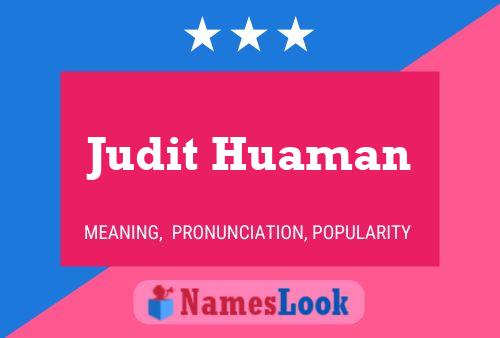 Judit Huaman Naam Poster