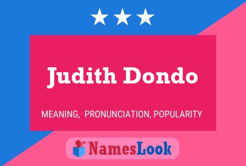 Judith Dondo Naam Poster