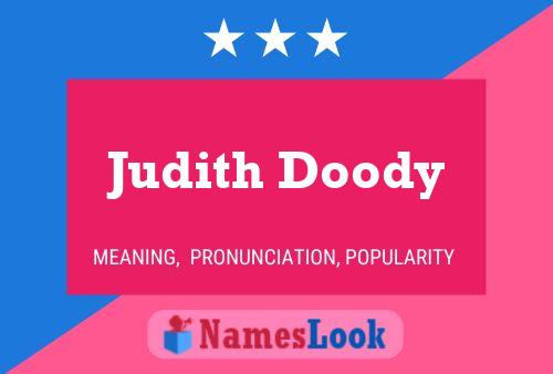 Judith Doody Naam Poster