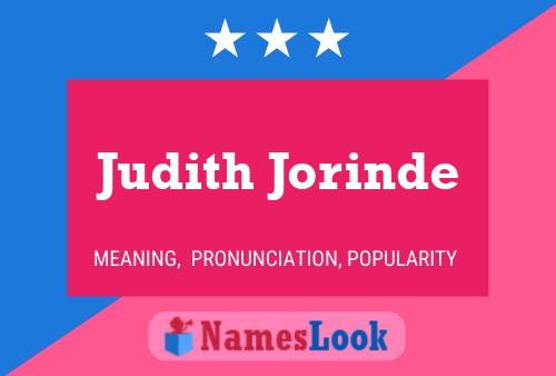 Judith Jorinde Naam Poster