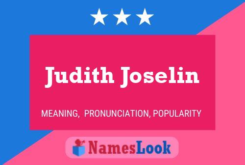 Judith Joselin Naam Poster