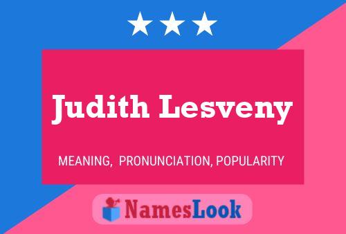 Judith Lesveny Naam Poster