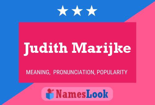 Judith Marijke Naam Poster