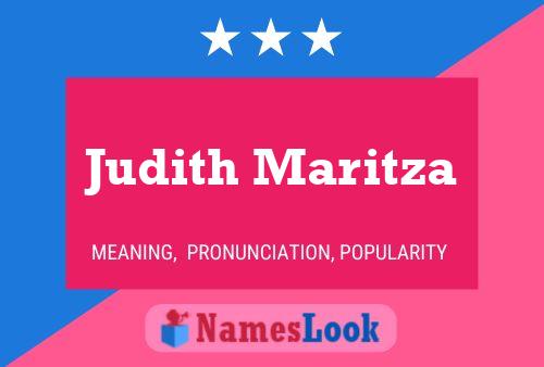 Judith Maritza Naam Poster