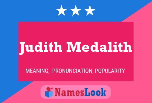 Judith Medalith Naam Poster