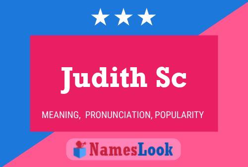 Judith Sc Naam Poster