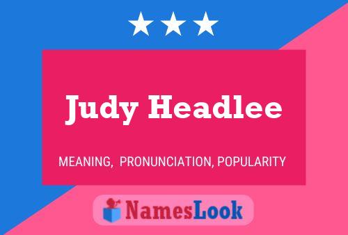 Judy Headlee Naam Poster