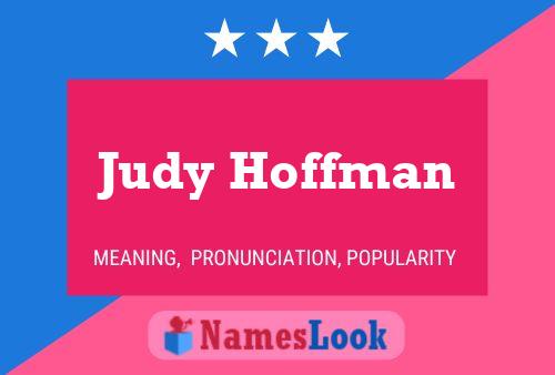 Judy Hoffman Naam Poster