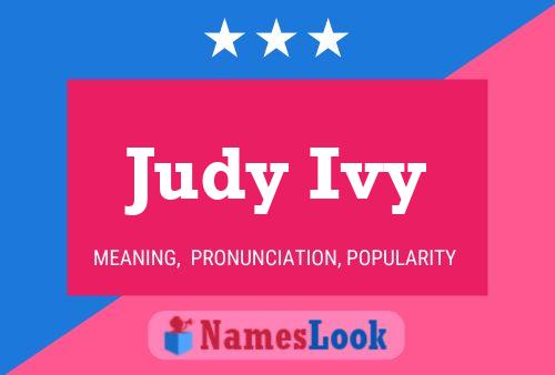 Judy Ivy Naam Poster