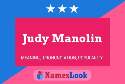 Judy Manolin Naam Poster