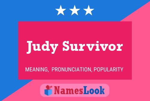 Judy Survivor Naam Poster