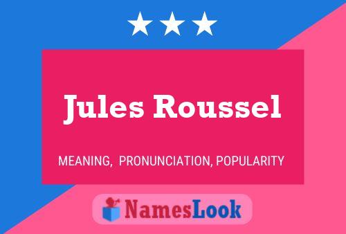 Jules Roussel Naam Poster