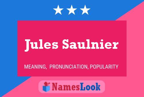 Jules Saulnier Naam Poster